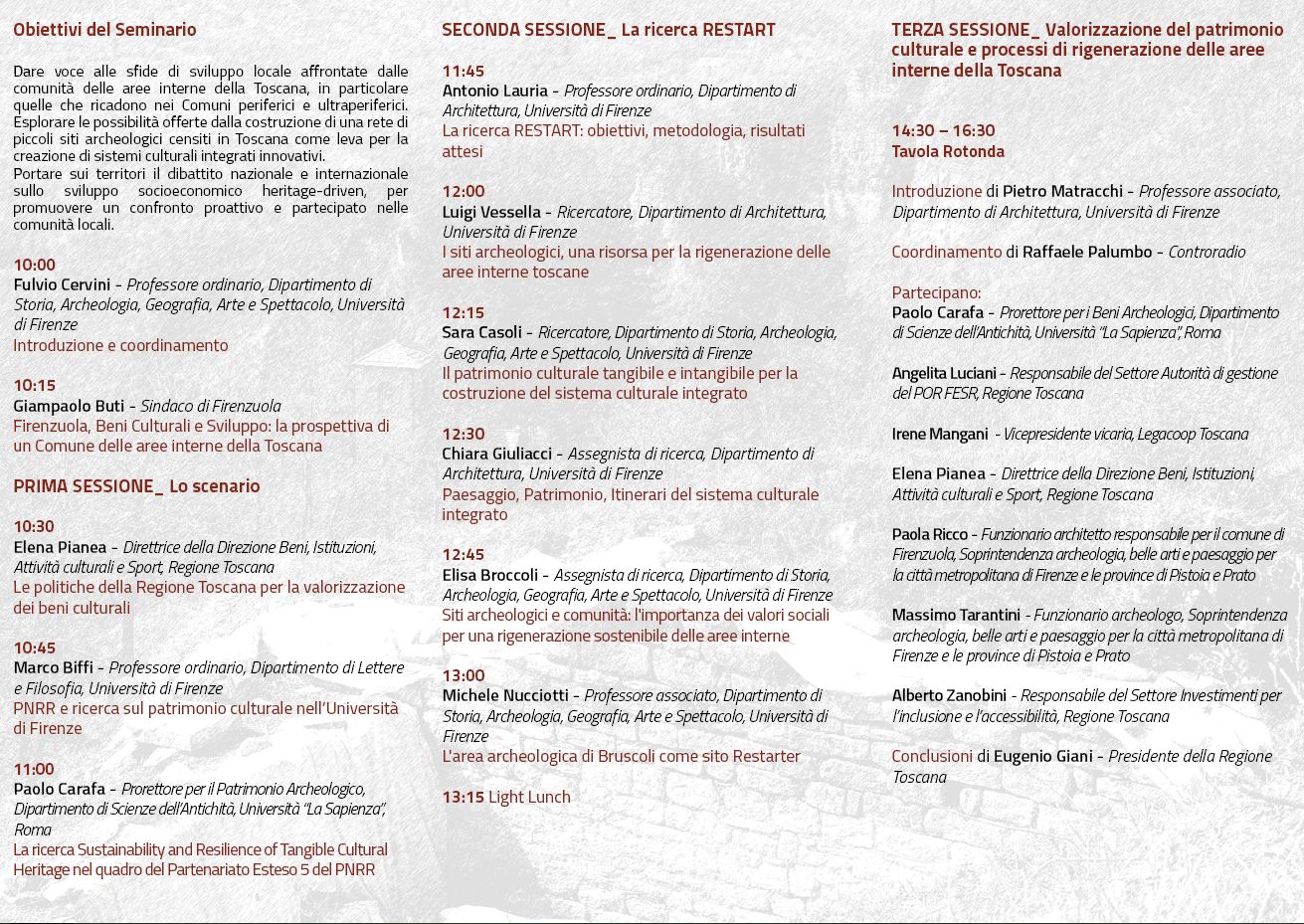 Programma evento