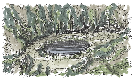Disegno del lago